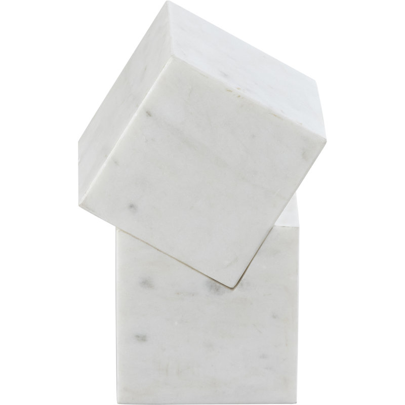 Quadruple marbre Figurines abstraites et sculptures, Blanc