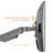 Mount-It Height Adjustable Dual Monitor Arm Mount Desk Stand | Fits 24 to 32 in. with 3.0 USB Ports