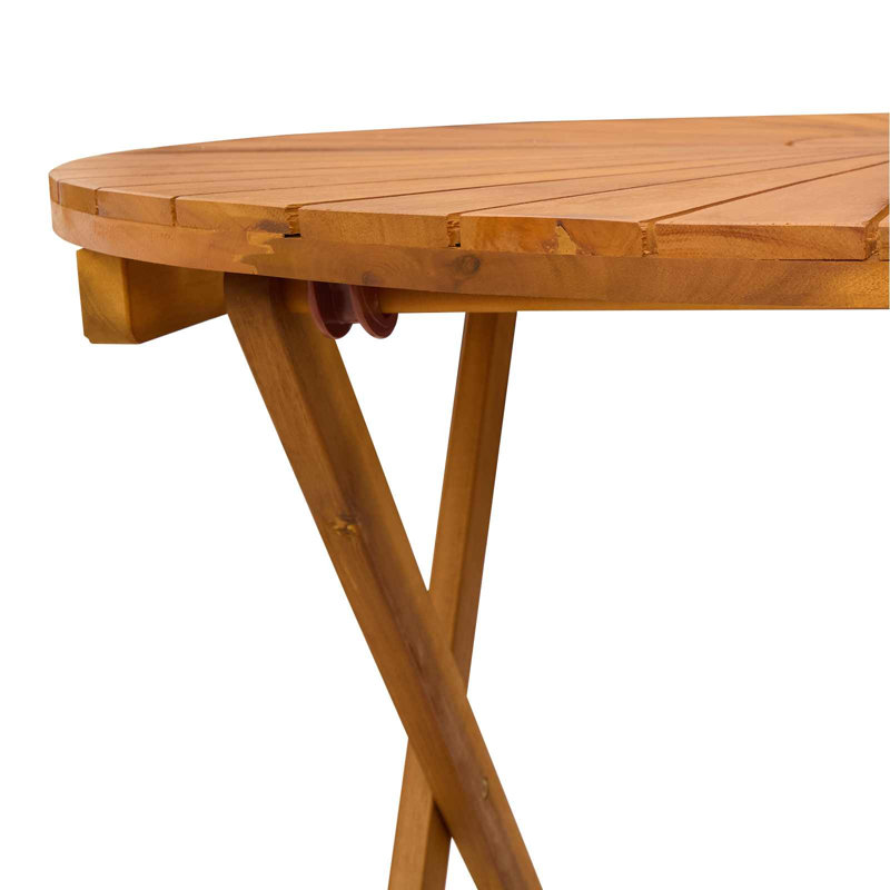 Folding Outdoor Bistro Table, 75cm H x 70cm W x 70cm D
