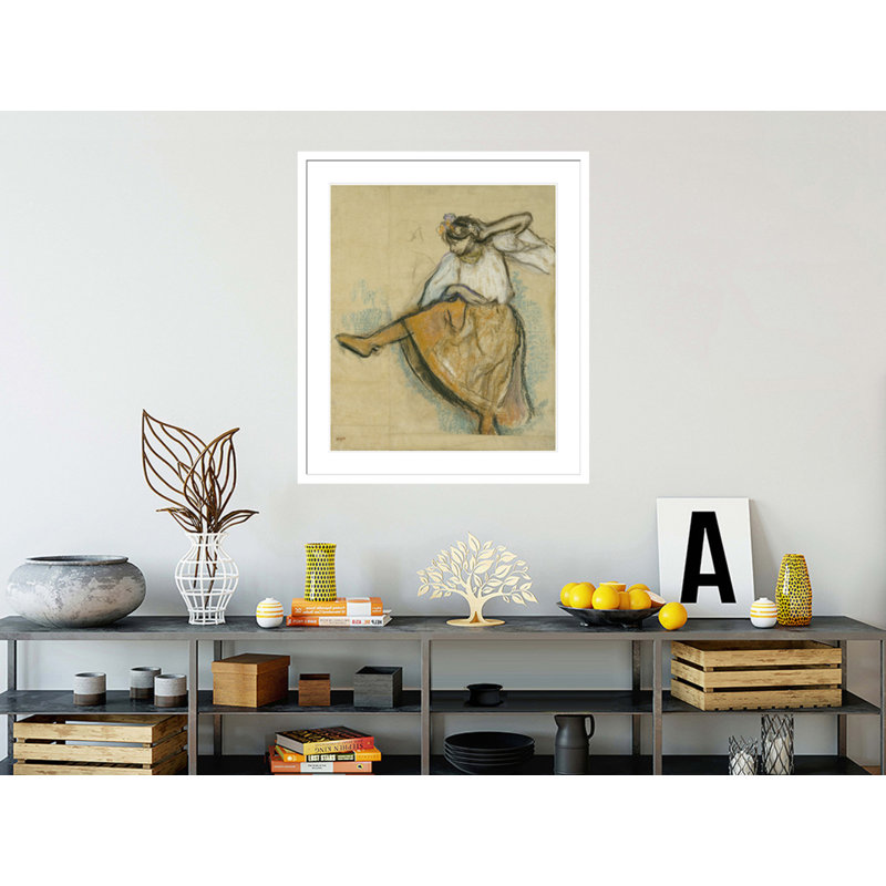 La danseuse russe par Edgar Degas, impression giclée encadrée, H 38,2 po x l 33,5 po
