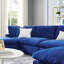 Canapé modulaire en velours rembourré 6 pièces Modway Commix-1950305783
