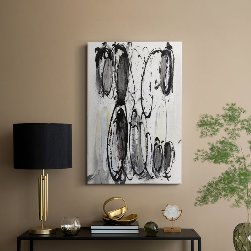 Grey Scribbles II - galerie sur mesure, H 27 po x l 18 po