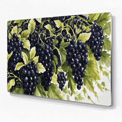 Art mural en métal fruits et groseille