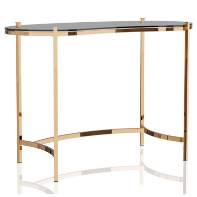 44'' Glass Top Console Table