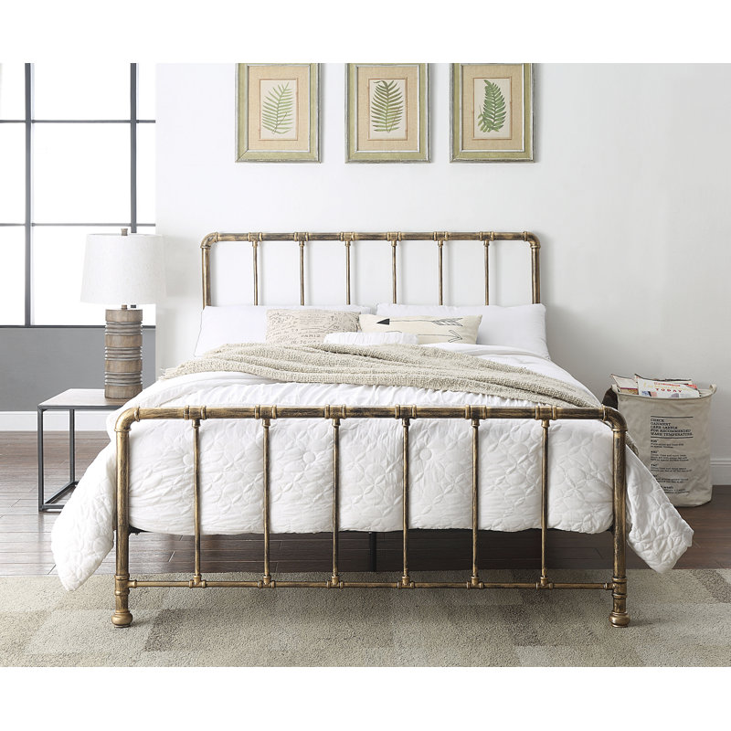 Lewin Metal Bed, Double (4'6), Black