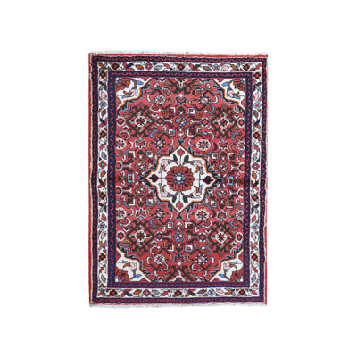 Tapis oriental en laine noué à la main 3 pi 6 po x 5 pi New Medianion Hamadan 7720B05FC95D4A81826BC0C56F31922E