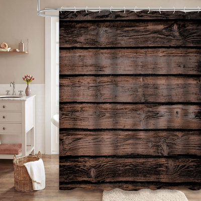 Rideau de douche Old Wood