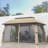 Outdoor Gazebo Canopy Shelter with Netting
