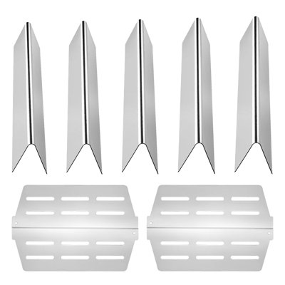 Barres de gril en acier de 17 po pour remplacement Genesis 300, 5 et 2 plaques chauffantes, facile à installer, grille de remplacement idéale, corrosion, nettoyage, installation rapide