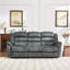 Canapé inclinable manuel en microfibre 87 po-120234884
