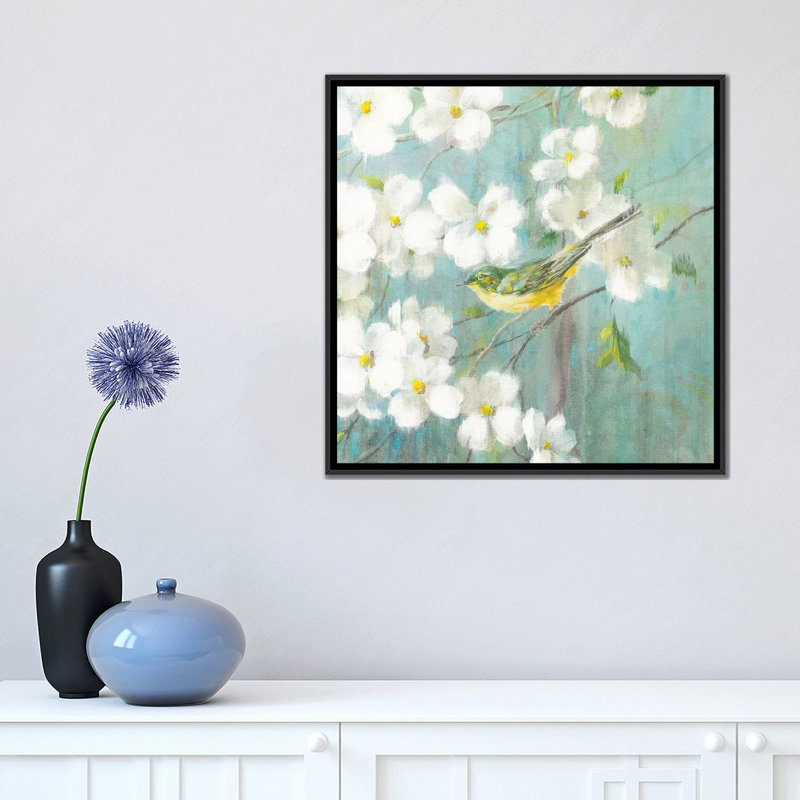 «Spring Dream VI» par Danhui Nai, impression sur toile tendue sur châssis, H 18 po x l 18 po x P 1,5 po, Pas de tapis