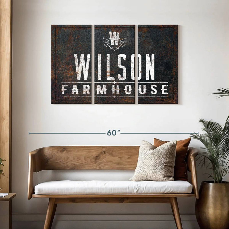 Plaque murale Wilson Farmhouse, H 28 po x l 45 po