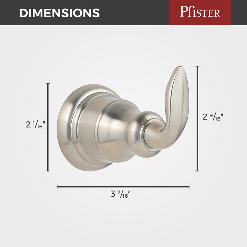 Avalon Robe Hook in Brushed Nickel, Brushed Nickel