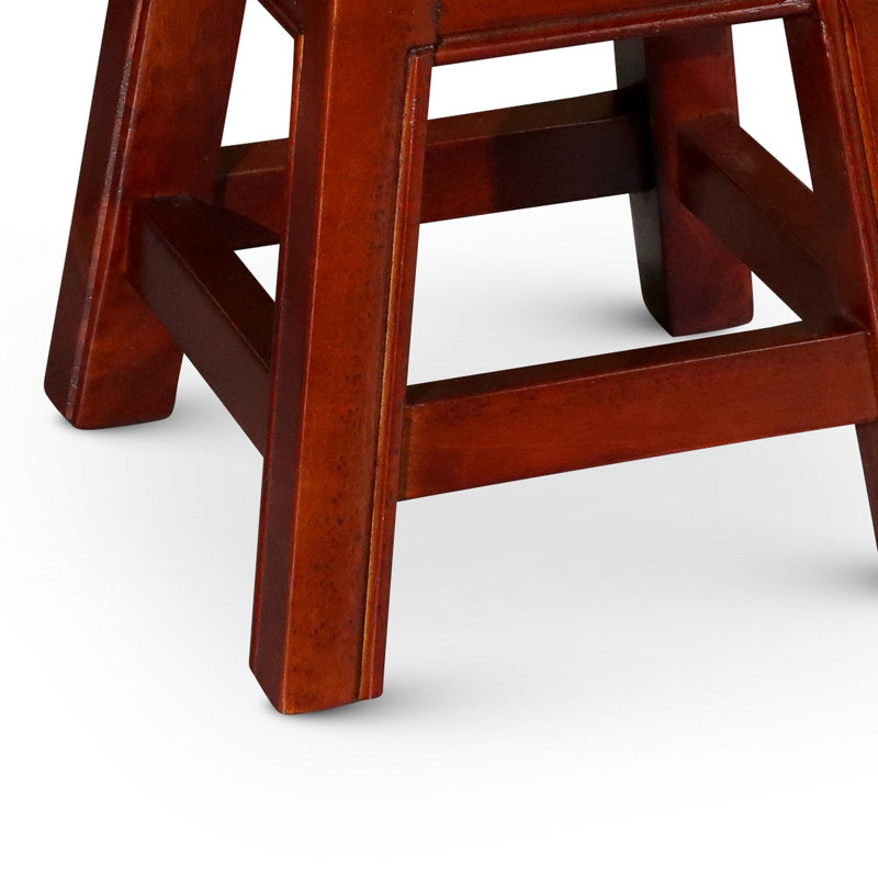 1 - Step Wood Step Stool, Cherry