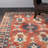 Adrien Oriental Handmade Tufted Wool Red/Beige/Blue Area Rug-1762253971