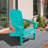 Daylen Outdoor Adirondack Chair With Ottoman-882510781
