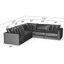 Canapé modulaire 5 pièces Nyrie-100929450