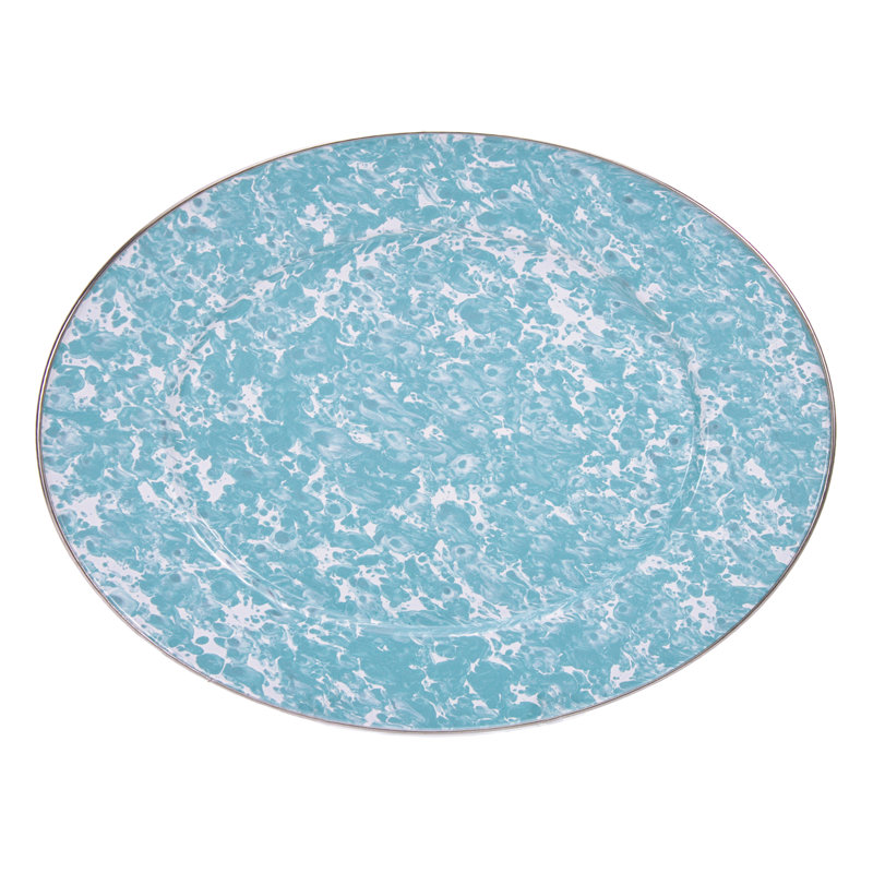 Golden Rabbit Sea Glass Platter, Sea Glass