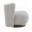 Fauteuil d'appoint en tweed gris