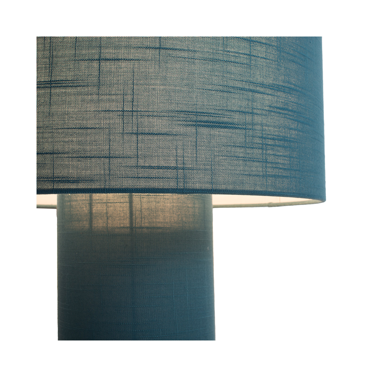  Linen Table Lamp, Blue