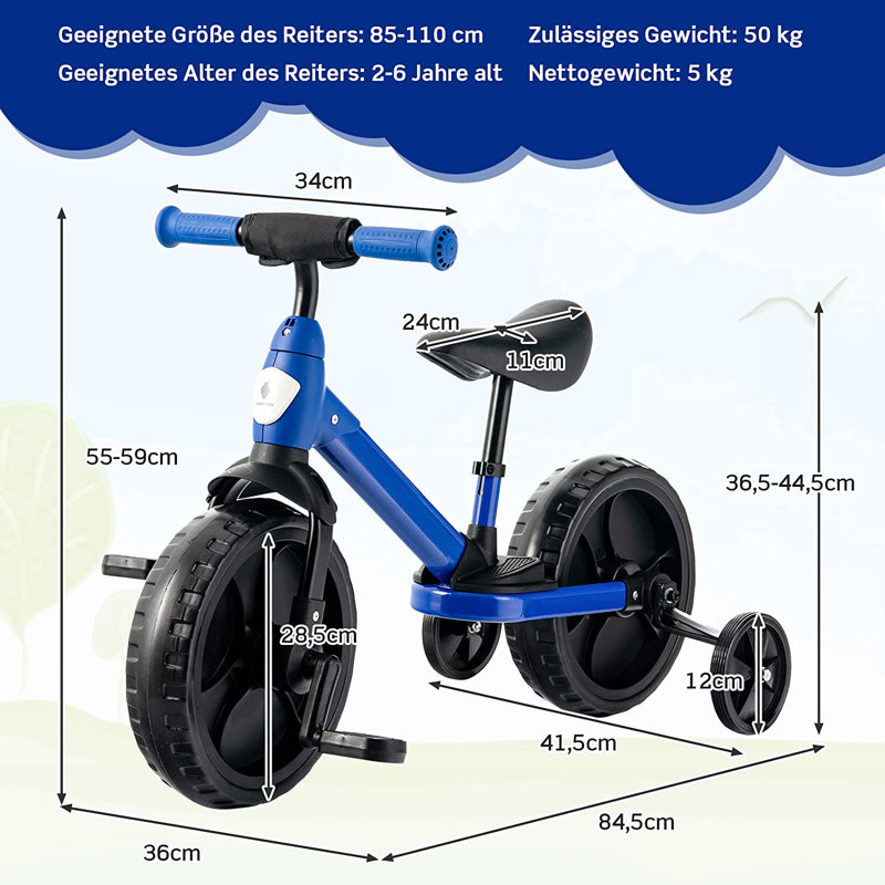 Blazej Zoomie Kids Pedal, Blue