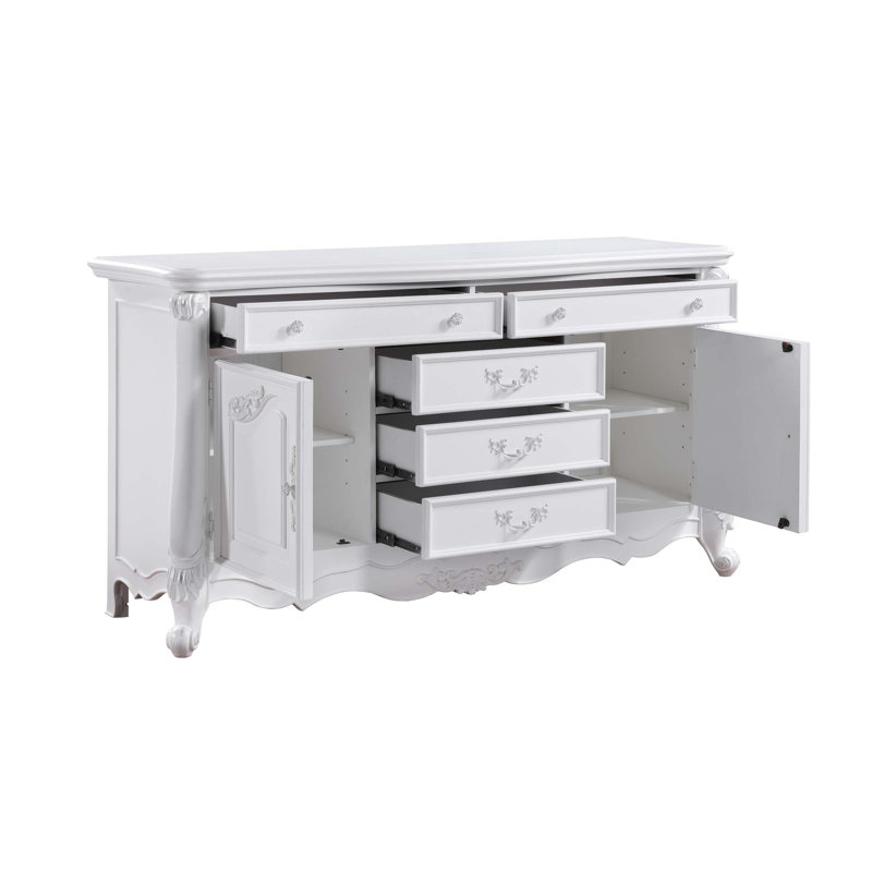 Commode Latisha avec tiroirs et tablette spacieux, durables et élégants pour les chambres à coucher modernes.