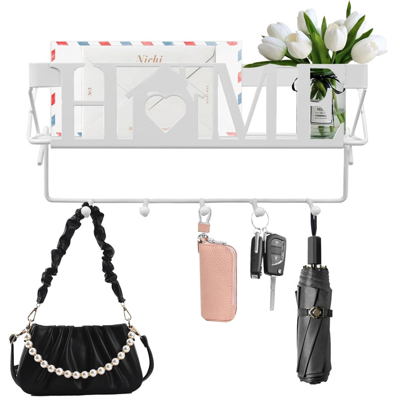 Reppert Metal Wall Organizer, White