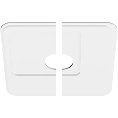 28"OD x 6"ID x 9 3/4"C x 1"P Lucan Architectural Grade PVC Contemporary Ceiling Medallion, Two Piece
