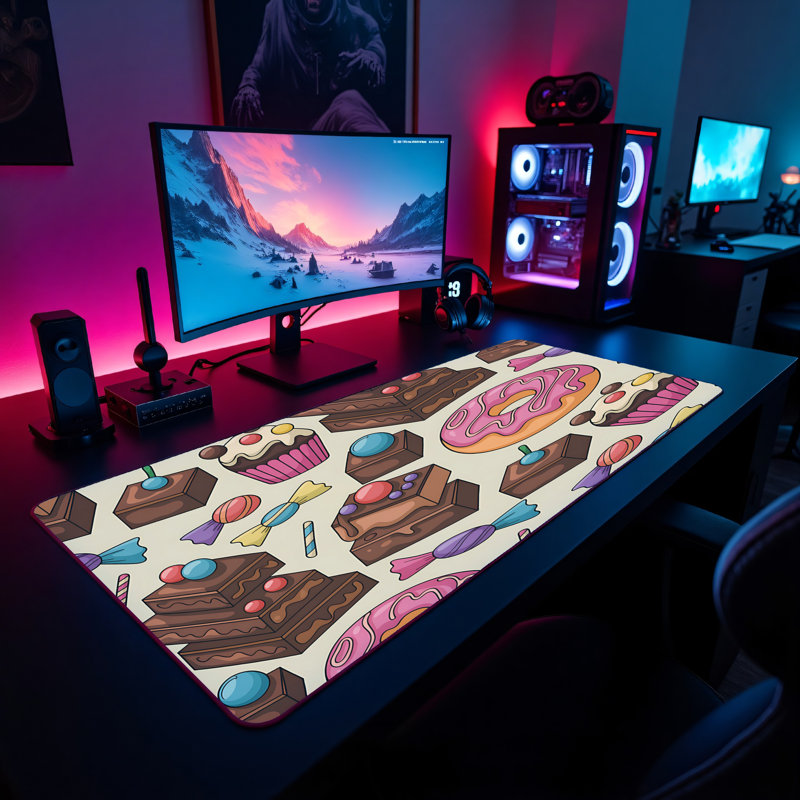 Polyester Desk Pad, 31.5x15.5