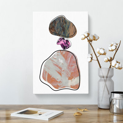 Trio Of Rocks - Wrapped Canvas