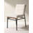 Lahni Boucle Fabric Set of 2 Dining Chair with Iron Legs-416506813