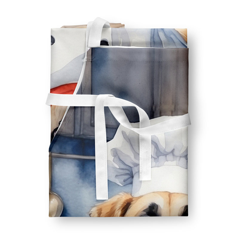 No Pattern Bib Apron