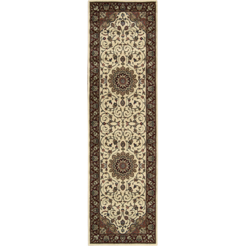 Tapis oriental brun / ivoire Bayhills, Rectangle 7 pi 9 po x 10 pi 10 po