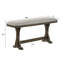 Banc de salle à manger rembourré de hauteur comptoir 1 pièce Rustic-1572783298