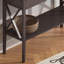Console avec tiroirs, tabouret d'appoint en bois