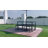 Outdoor Hdpe+metal Frame Patio Dining Set For 4-6, Outside Patio Picnic Table With Benches