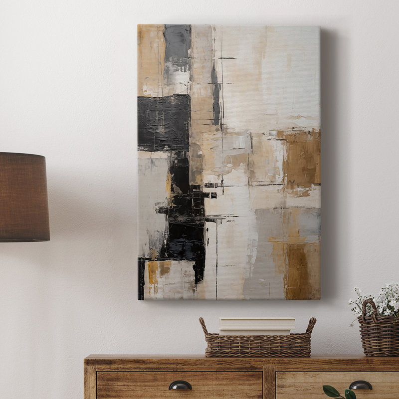 ABSTRACT Series CD -Custom Wrapped Gallery Cavas, 18" H x 12" W