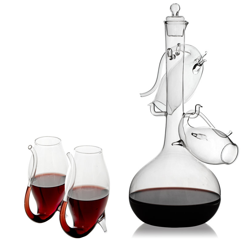 Ensemble de décanteur à vin 5 pièces port sipp Fredette