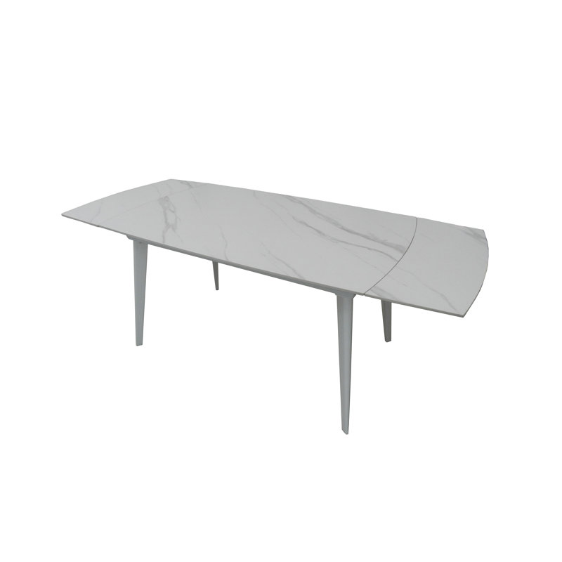 Adelric Extendable Metal Base Dining Table