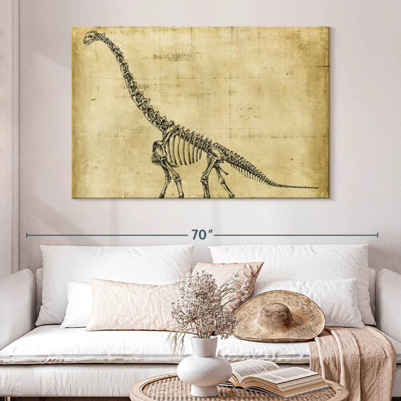 Étude du brachiosaure Brampt, H 34 po x l 51 po