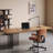 Burlywood Rectangular Solid Wood Desks-108511078