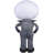 Stylized Jack Skellington Halloween Greeter with Jack-O'-Lantern
