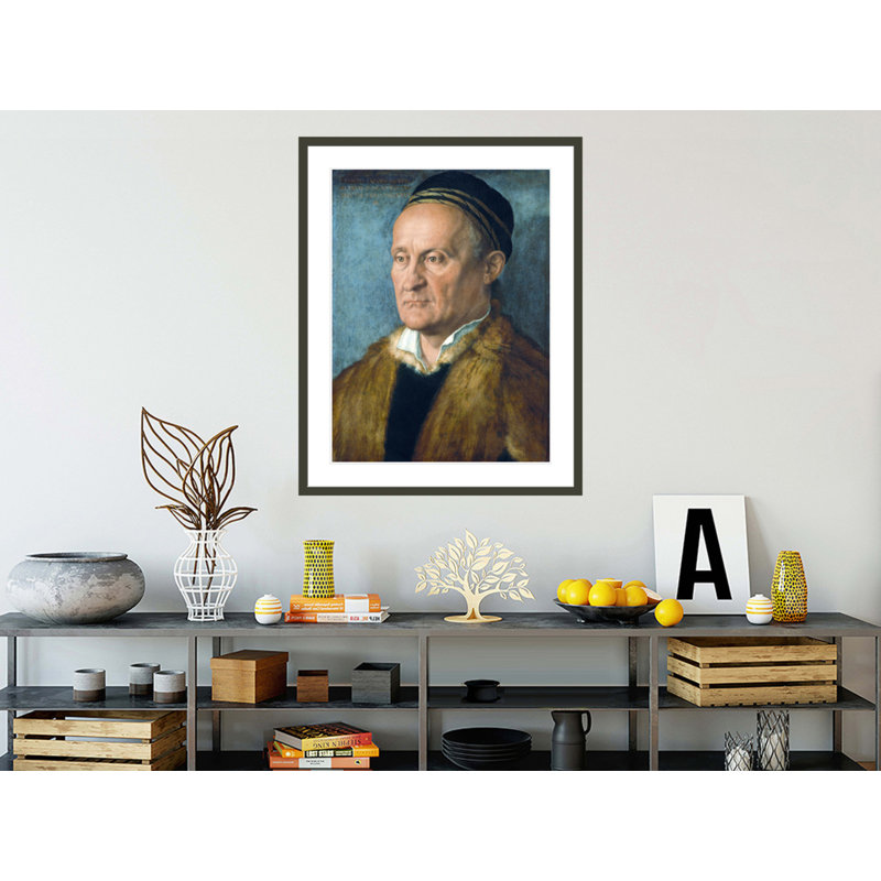 Portrait de Jakob Muffel par Albrecht Dürer, impression giclée sur cadre, H 41,5 po x l 32,77 po