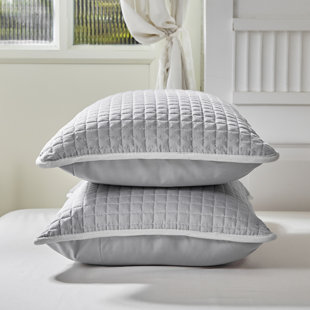 Taie décorative matelassée à fermeture à glissière (Ensemble de 2)