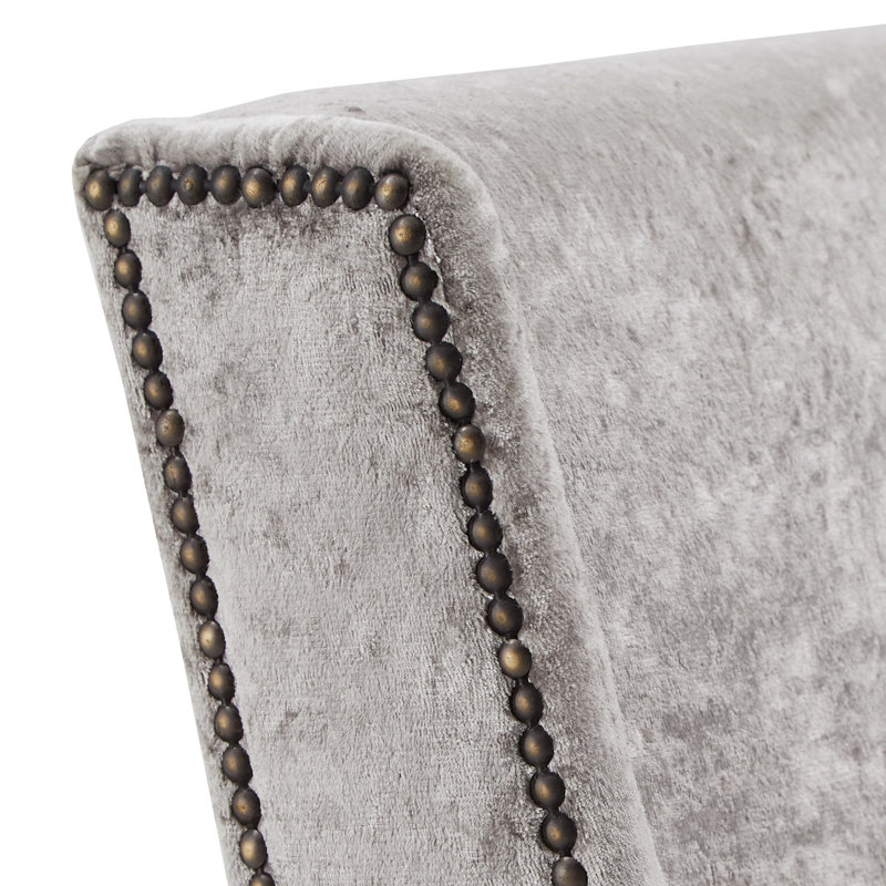 Chaise d'appoint rembourrée Eleecia, Gris