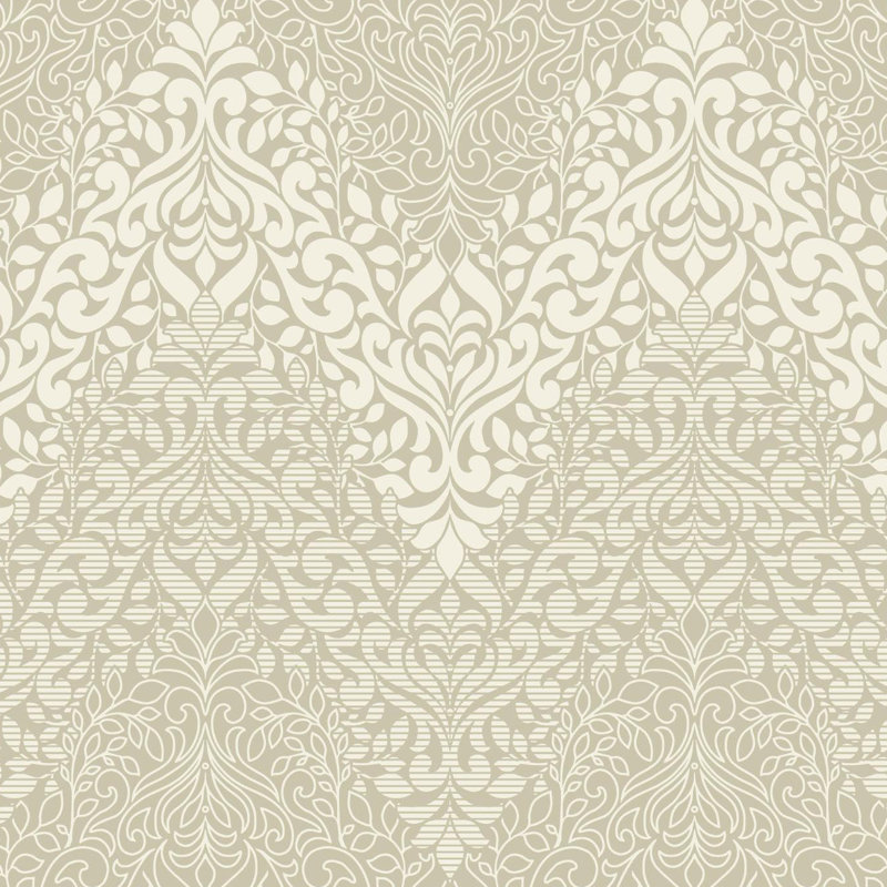 Candice Olson Decadence Damask Metallic Wallpaper Double Roll, Beige