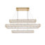 Luminaire suspendu triple DEL rectangulaire en chrome Maart 42 po Maart-1908804131-1908804129