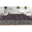 Wool Oriental Area Rug in Wine/Brown