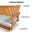 Balancelle en bois pour patio extérieur