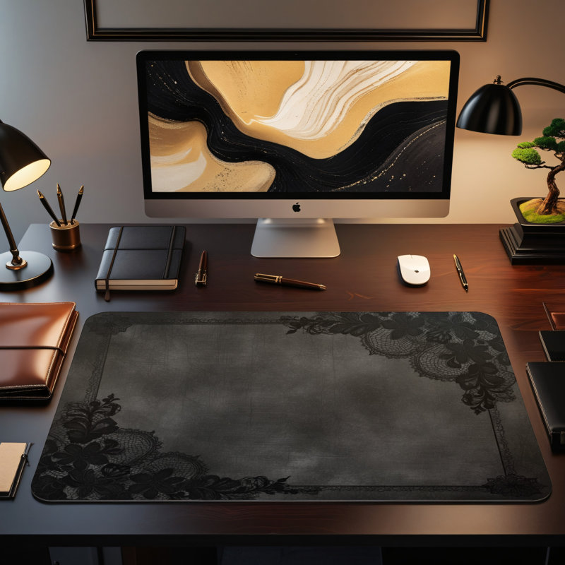 Polyester Desk Pad, 14.4x12.1